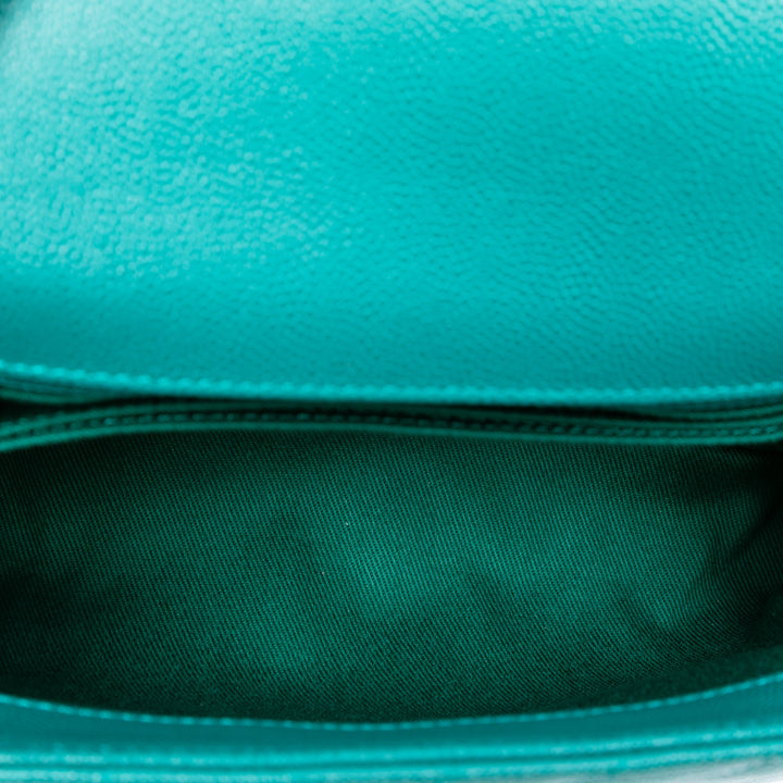 Chanel Mini Chevron Caviar Coco sac à anse supérieure