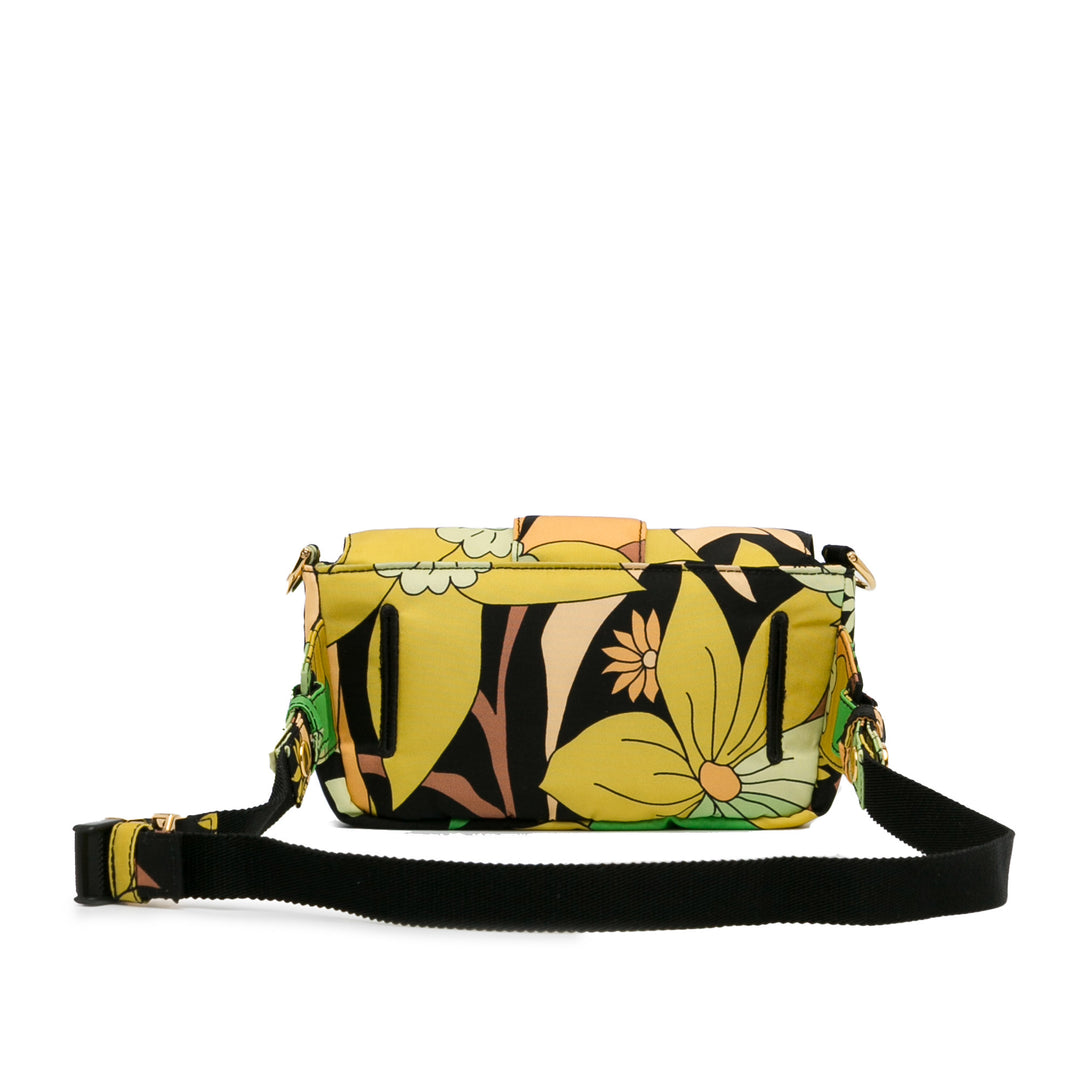 Floral Convertible Baguette Green - Gaby Paris