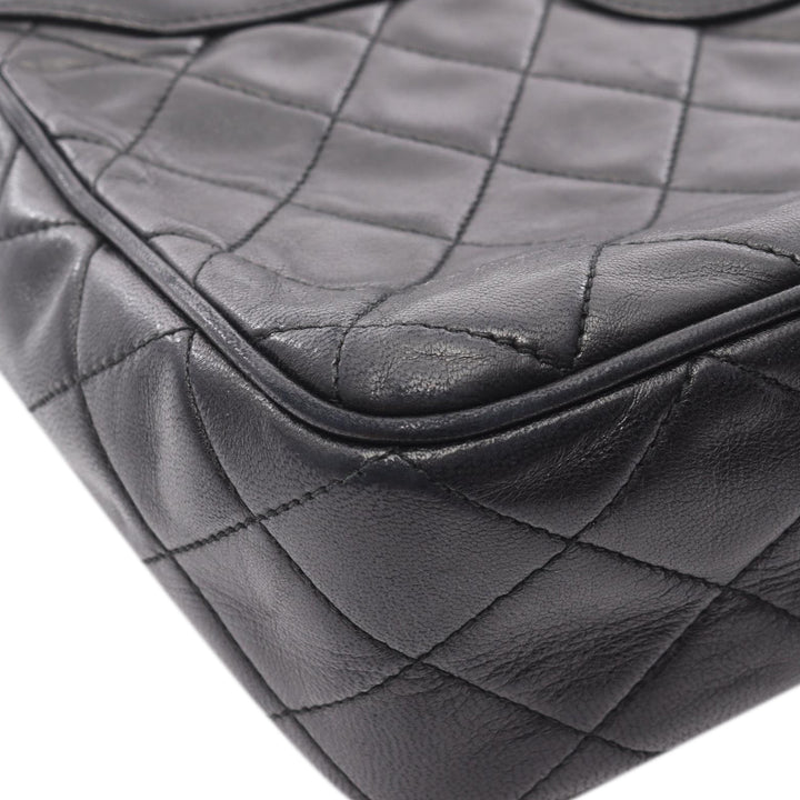 Medium CC Quilted Lambskin Tassel Camera Bag Black - Gaby Paris