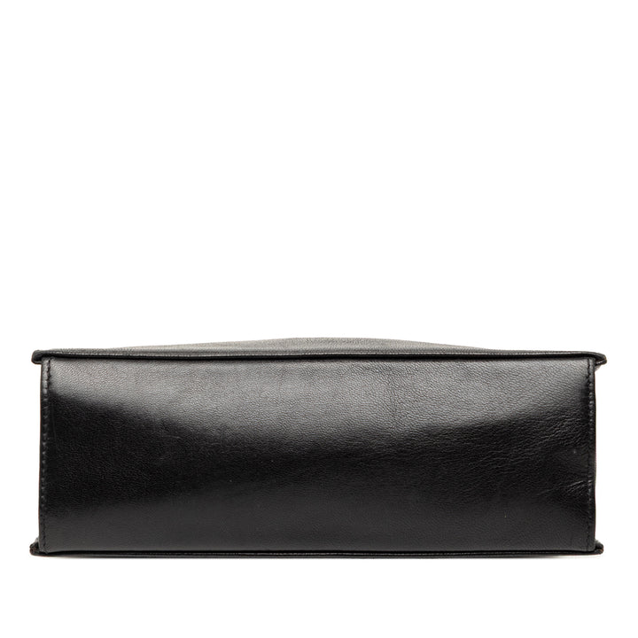 Gucci Cuir Cristal Embellished Frame Pochette