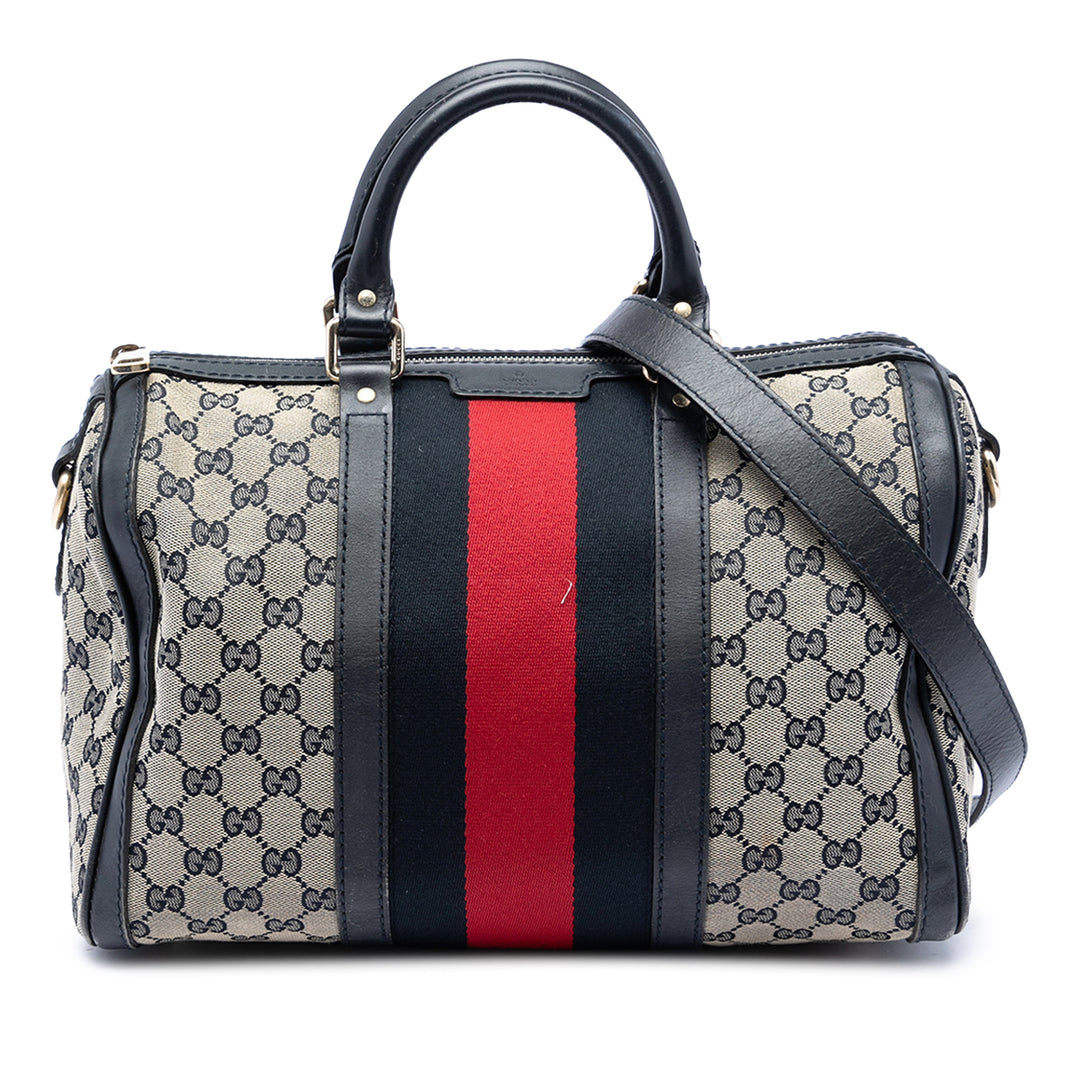 Gucci GG Web Joy Boston Sac Moyen Toile