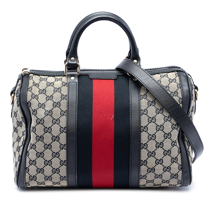 Gucci GG Web Joy Boston Sac Moyen Toile