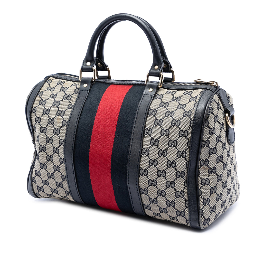 Gucci GG Web Joy Boston Sac Moyen Toile
