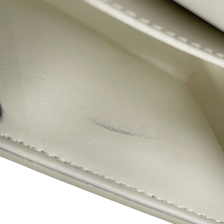 Celine Claude Sac Mini Cuir de veau Blanc – vue 10 – GABY PARIS
