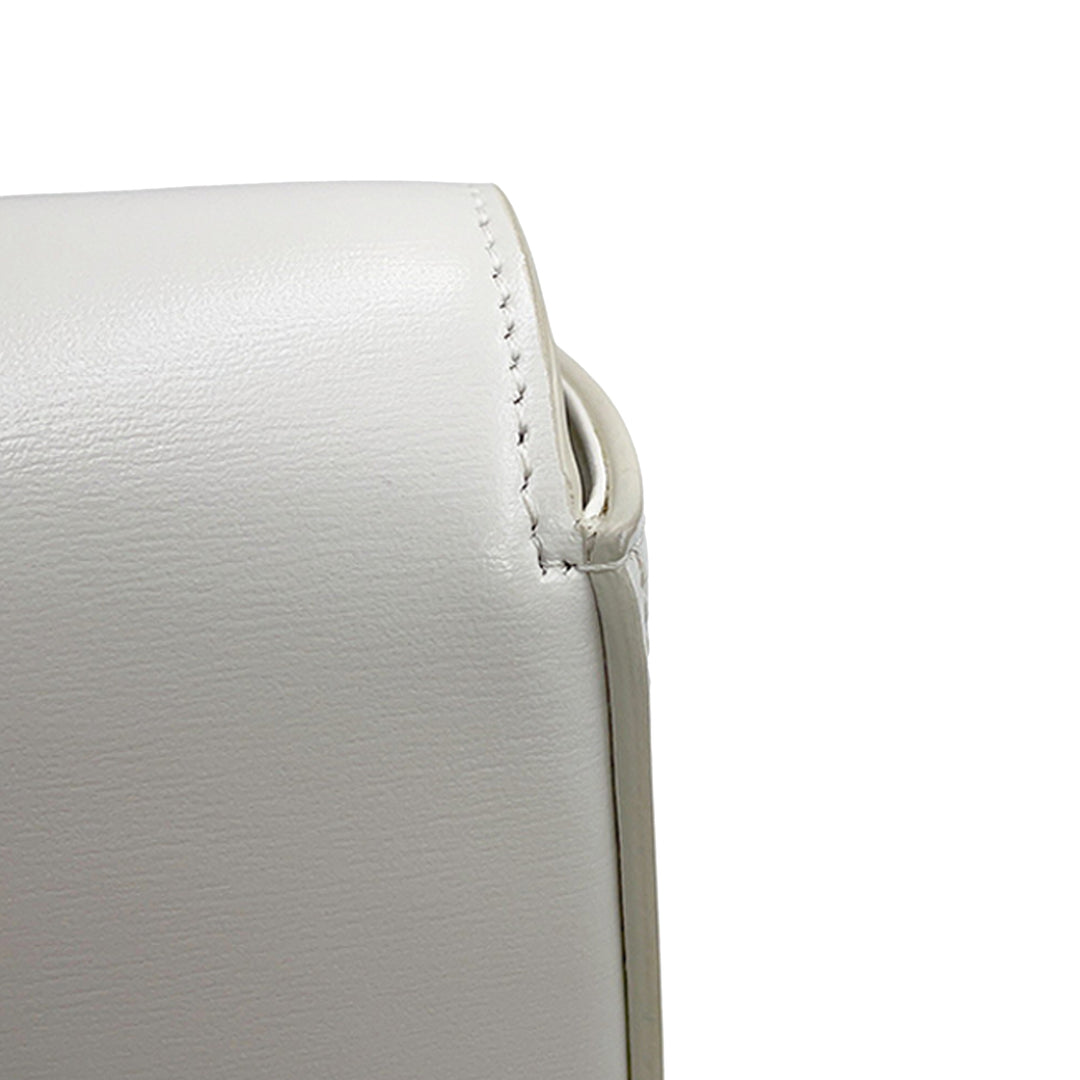 Celine Claude Sac Mini Cuir de veau Blanc – vue 11 – GABY PARIS