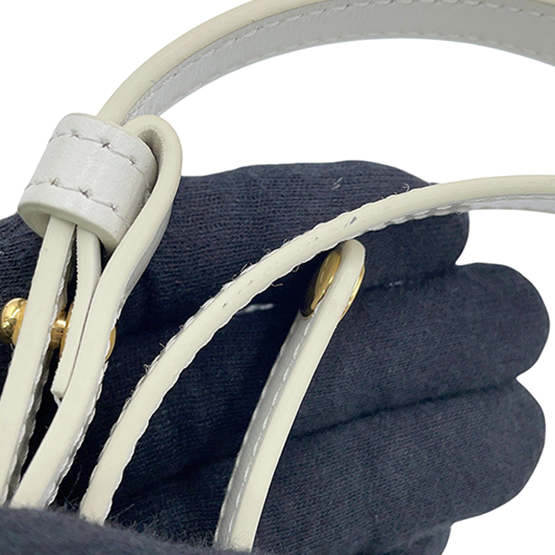 Celine Claude Sac Mini Cuir de veau Blanc – vue 13 – GABY PARIS