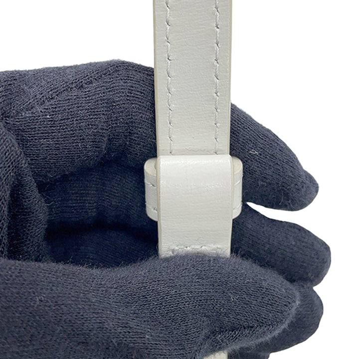 Celine Claude Sac Mini Cuir de veau Blanc – vue 14 – GABY PARIS