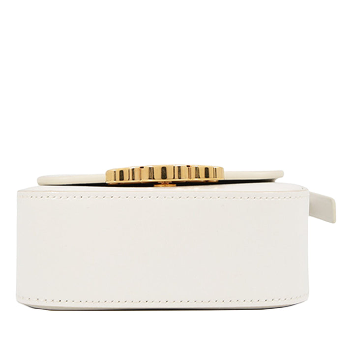 Celine Claude Sac Mini Cuir de veau Blanc – vue 3 – GABY PARIS