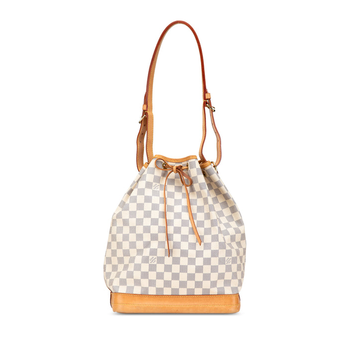 Damier Azur Noe GM White - Gaby Paris