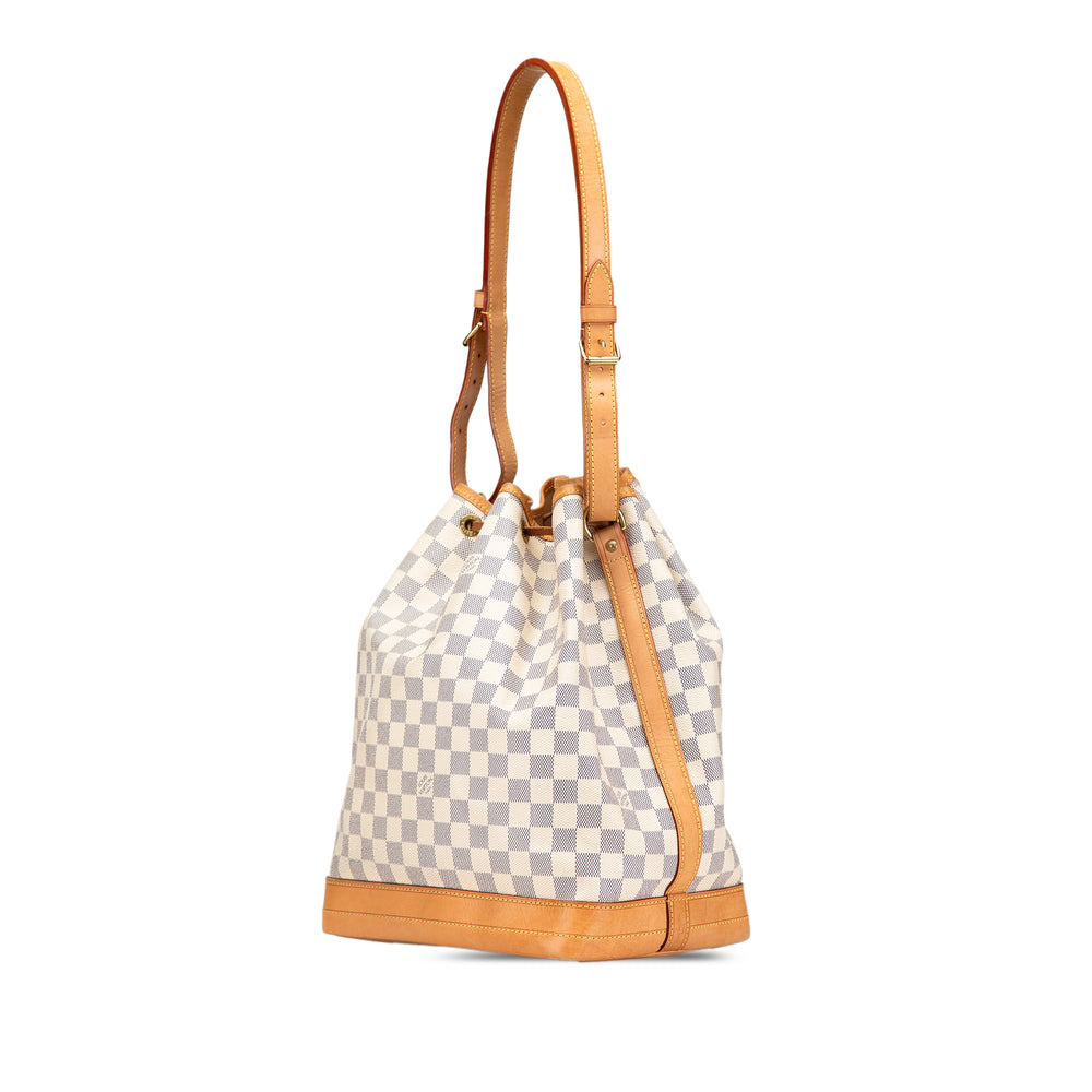 Damier Azur Noe GM White - Gaby Paris