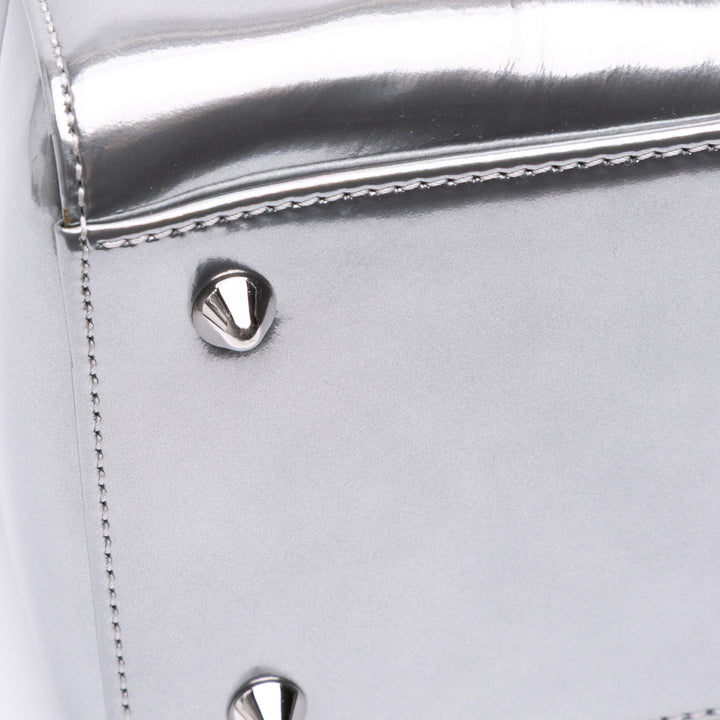 Limited Edition Jason Martin Lady Art Medium Metallic Patent Lady Dior Silver - Gaby Paris