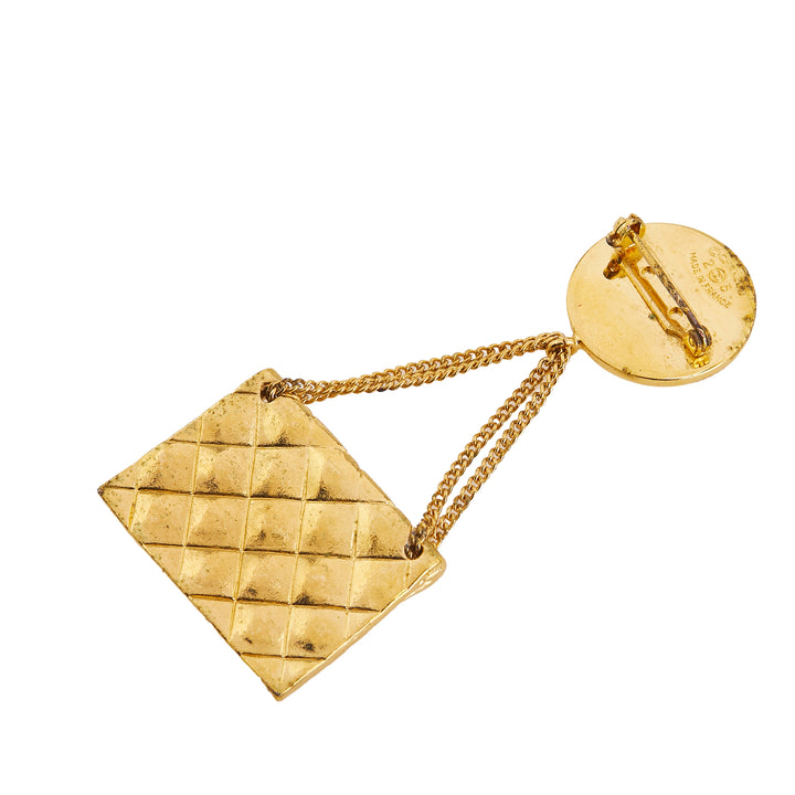 Chanel plaqué CC Medallion Sac à main Broche – GABY PARIS Authentique