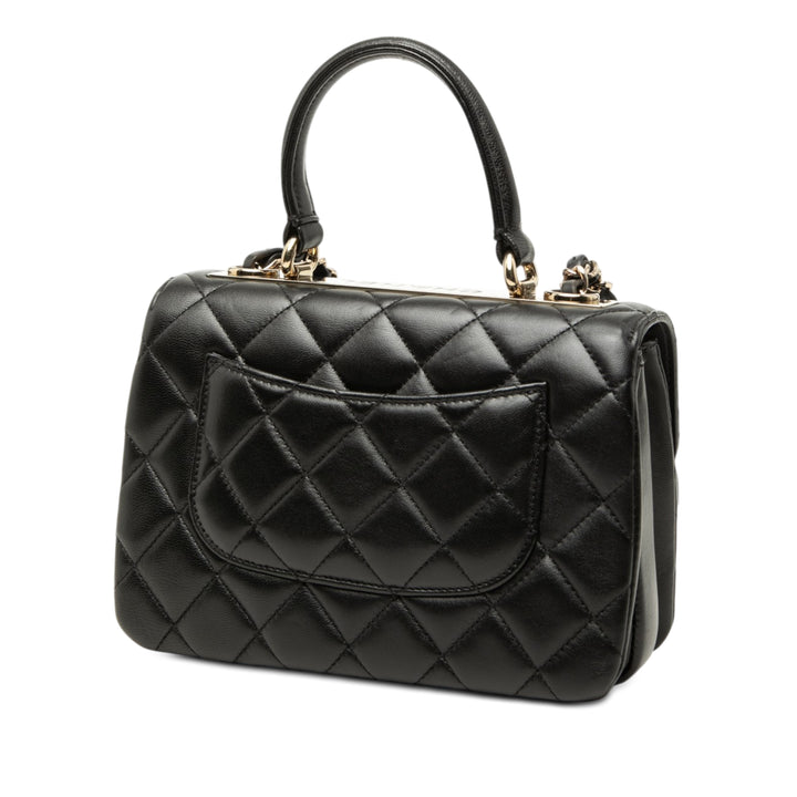 Chanel Mini Matelassé Cuir d’agneau Trendy CC anse supérieure à rabat