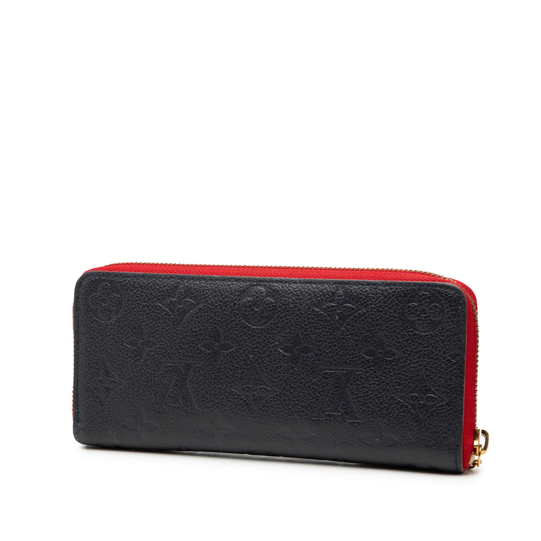 Louis Vuitton Monogram Empreinte Bloom Flowers Clemence Portefeuille