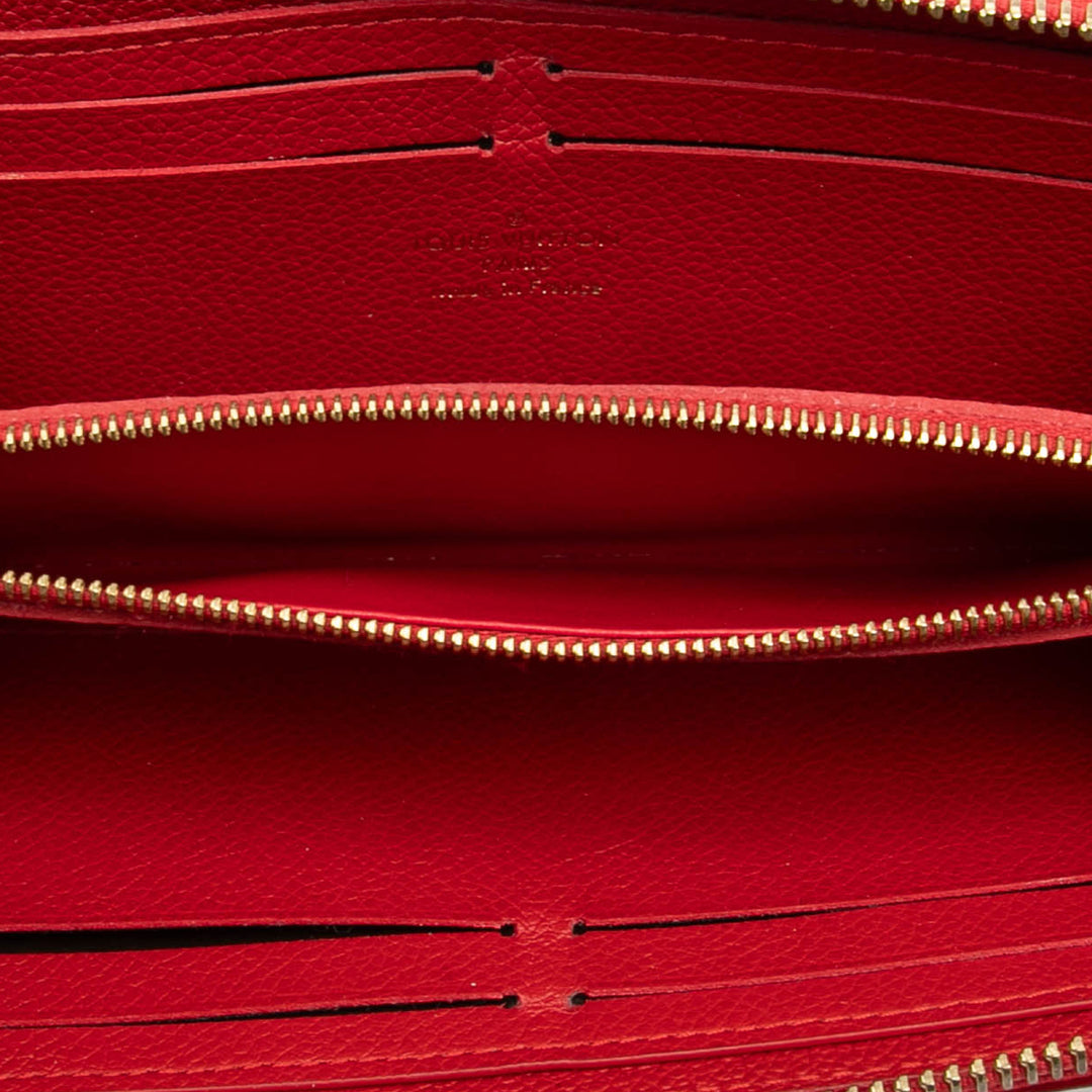 Louis Vuitton Monogram Empreinte Bloom Flowers Clemence Portefeuille