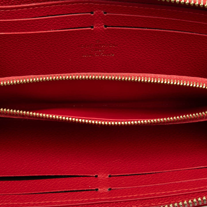 Louis Vuitton Monogram Empreinte Bloom Flowers Clemence Portefeuille