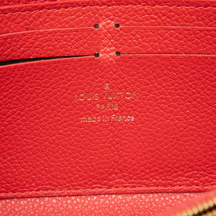 Louis Vuitton Monogram Empreinte Bloom Flowers Clemence Portefeuille