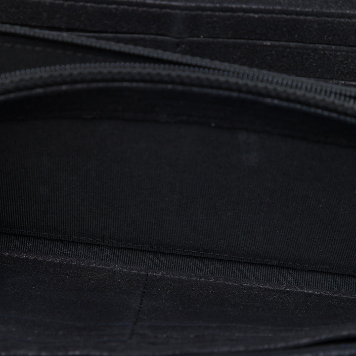 Chanel CC Matelassé Métallisé Wallet on Chain Noir – vue 4 – GABY PARIS