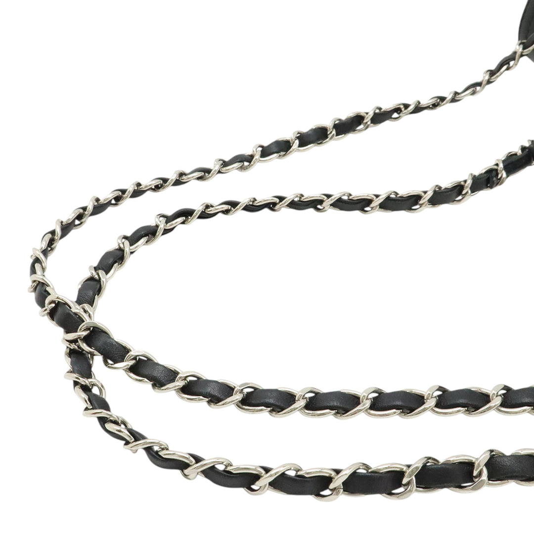 Chanel Matelassé vieilli Cuir de veau Easy Zip à rabat