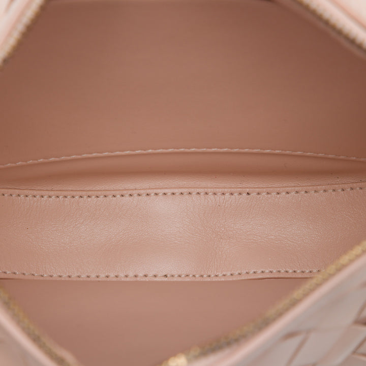 Bottega Veneta Sac porté épaule Intrecciato Sunrise Hobo nappa Mini Rose – vue 4 – GABY PARIS
