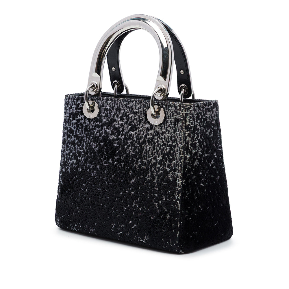 Dior Lame Lady Dior Moyen Noir – vue 2 – GABY PARIS