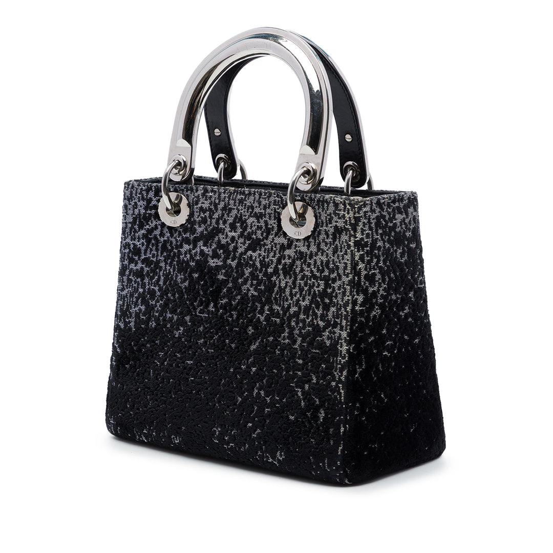 Dior Lame Lady Dior Moyen Noir – vue 2 – GABY PARIS