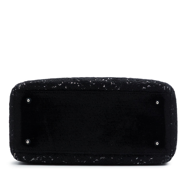 Dior Lame Lady Dior Moyen Noir – vue 3 – GABY PARIS