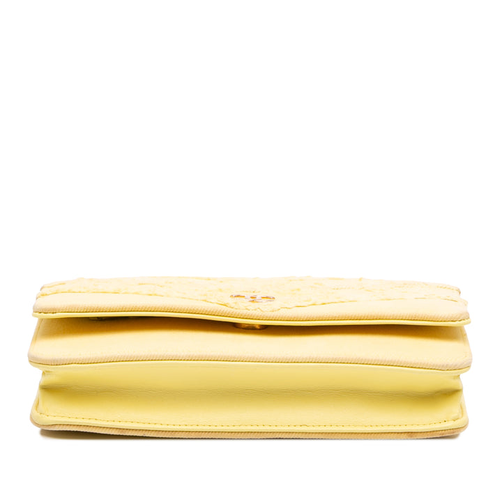 Fringe Coco Wallet on Chain Jean Jaune