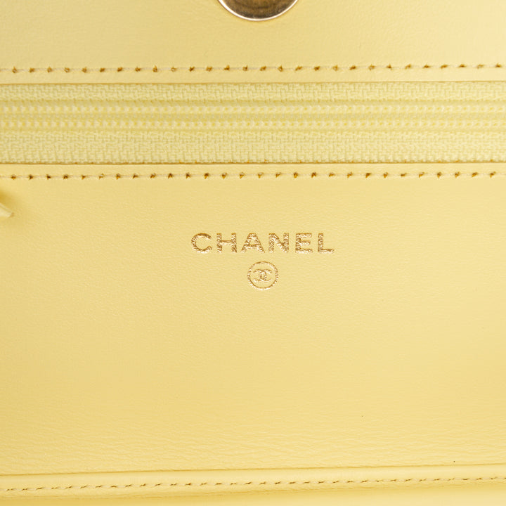 Fringe Coco Wallet on Chain Jean Jaune
