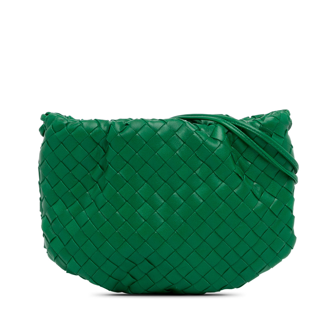 Nappa Intrecciato Mini Bulb Green - Gaby Paris