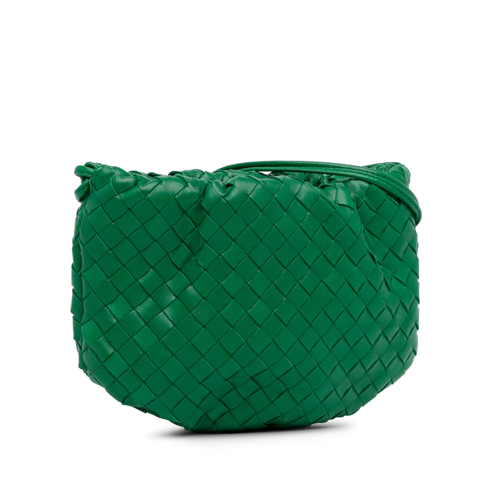 Nappa Intrecciato Mini Bulb Green - Gaby Paris