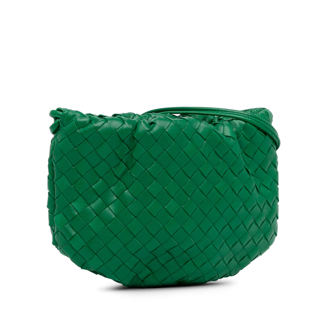 Nappa Intrecciato Mini Bulb Green - Gaby Paris