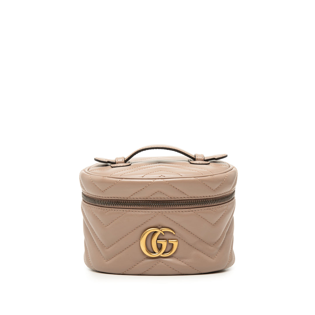 Gucci Mini GG Marmont Rond Cuir Vanity
