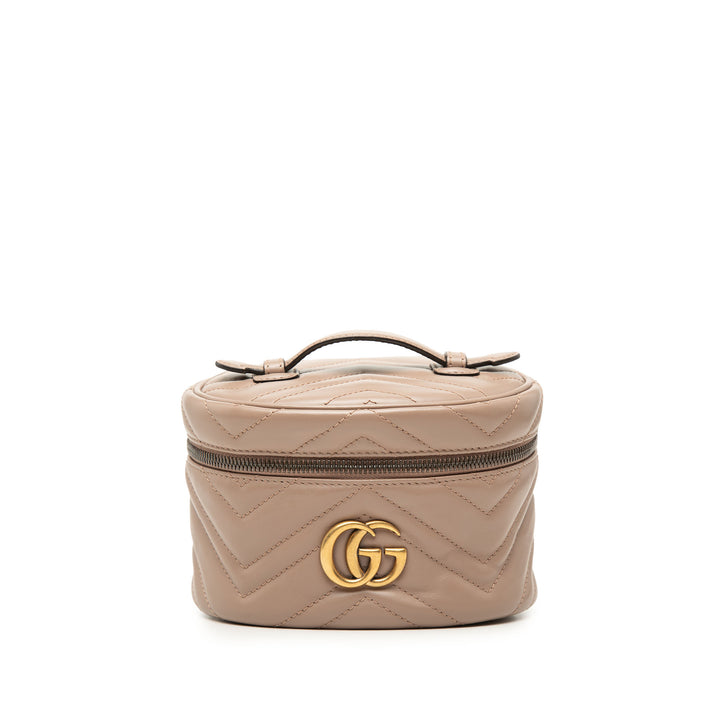 Gucci Mini GG Marmont Rond Cuir Vanity
