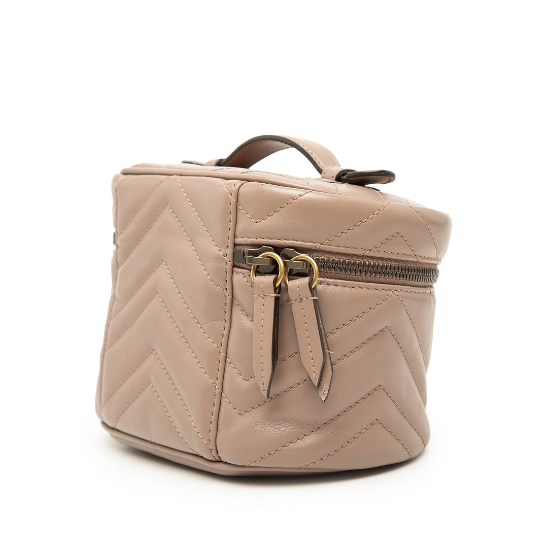 Gucci Mini GG Marmont Rond Cuir Vanity