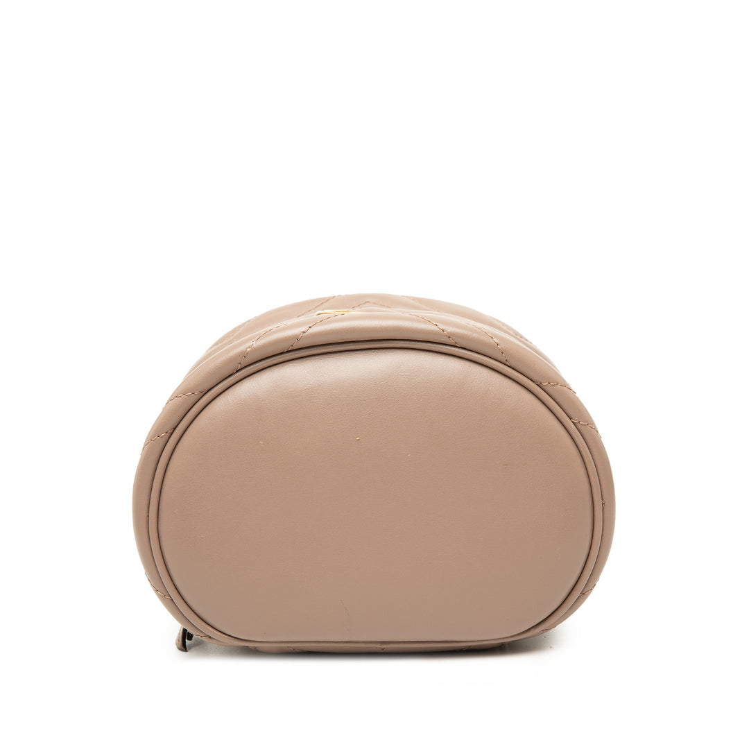 Gucci Mini GG Marmont Rond Cuir Vanity