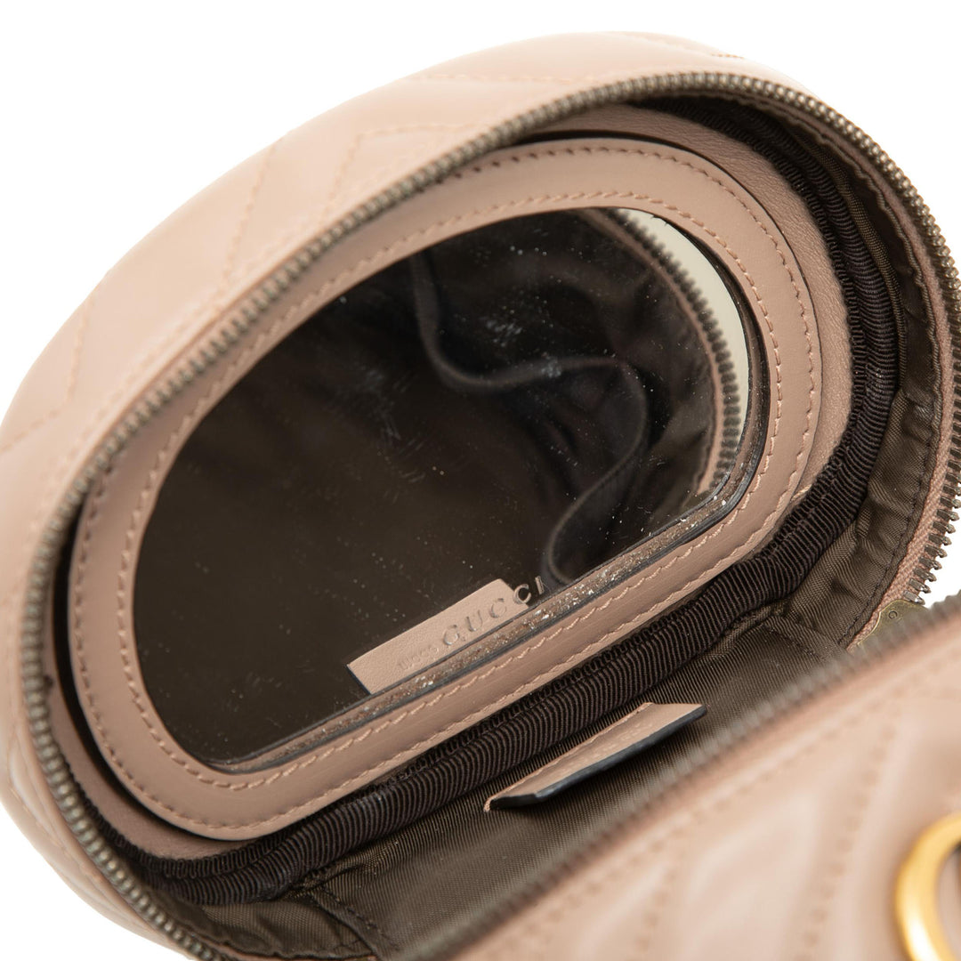 Gucci Mini GG Marmont Rond Cuir Vanity