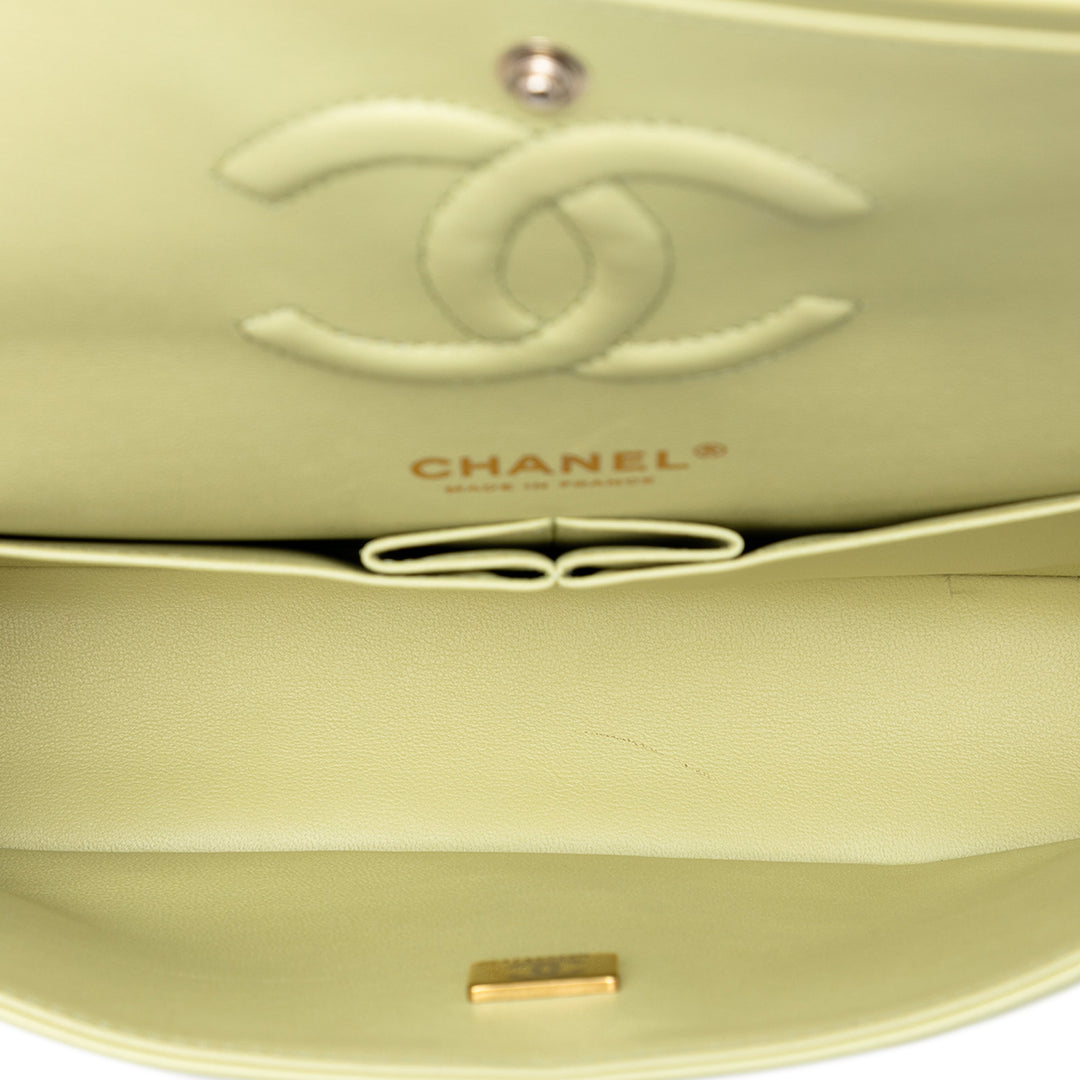 Chanel Medium Classic Cuir d’agneau Double rabat