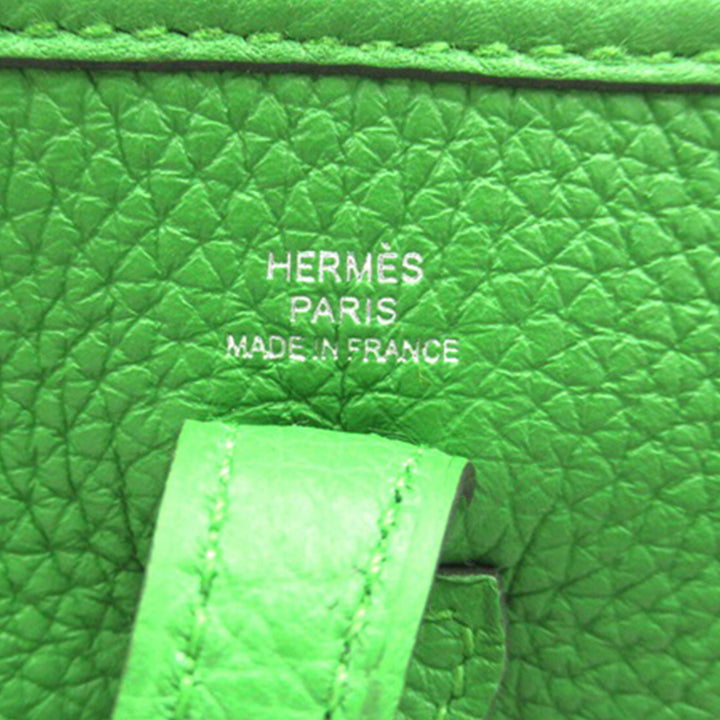 Hermès Taurillon Clemence Evelyne TPM Green - GABY PARIS