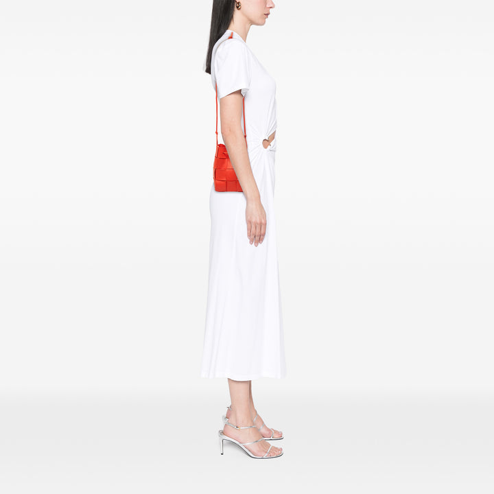 Bottega Veneta Sac seau Intrecciato Cassette nappa Petit Rouge – vue 6 – GABY PARIS