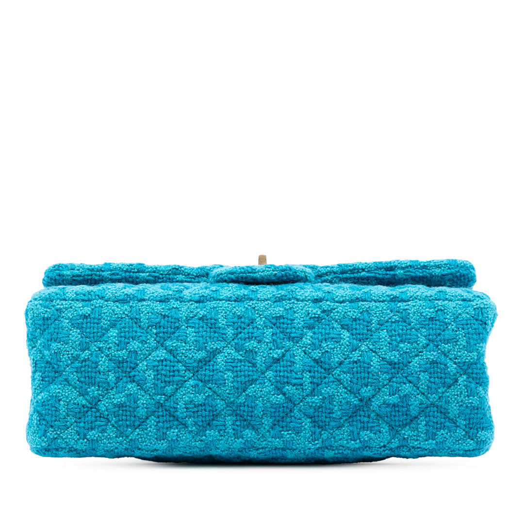 Chanel Matelassé Tweed Reissue 2.55 Double rabat 225