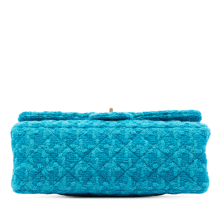 Chanel Matelassé Tweed Reissue 2.55 Double rabat 225