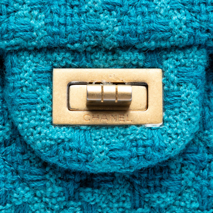 Chanel Matelassé Tweed Reissue 2.55 Double rabat 225