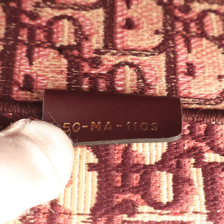 Book Tote brodé Grand Oblique Rouge