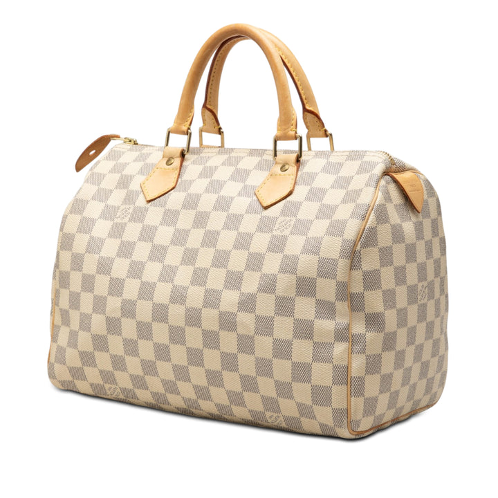 Louis Vuitton Speedy 30 Damier Azur Blanc – vue 2 – GABY PARIS
