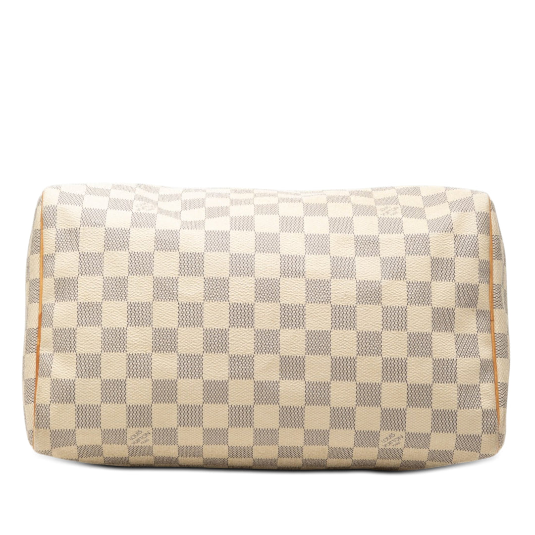 Louis Vuitton Speedy 30 Damier Azur Blanc – vue 3 – GABY PARIS