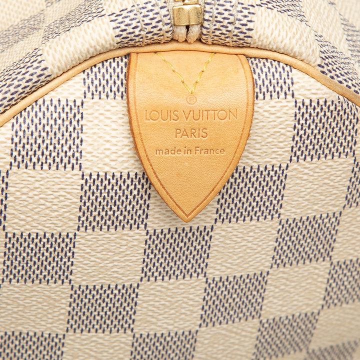 Louis Vuitton Speedy 30 Damier Azur Blanc – vue 6 – GABY PARIS