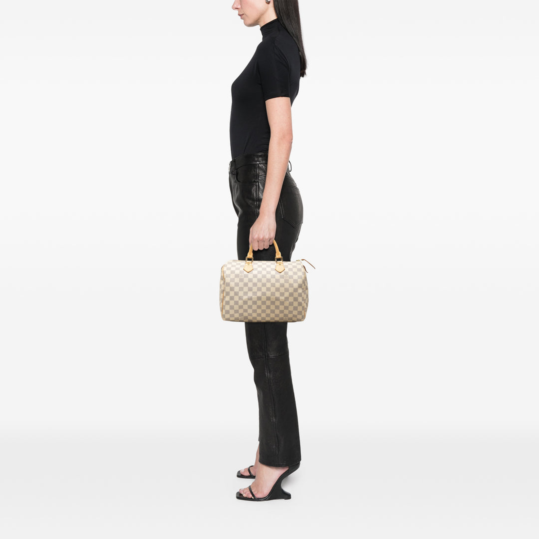 Louis Vuitton Speedy 30 Damier Azur Blanc – vue 7 – GABY PARIS