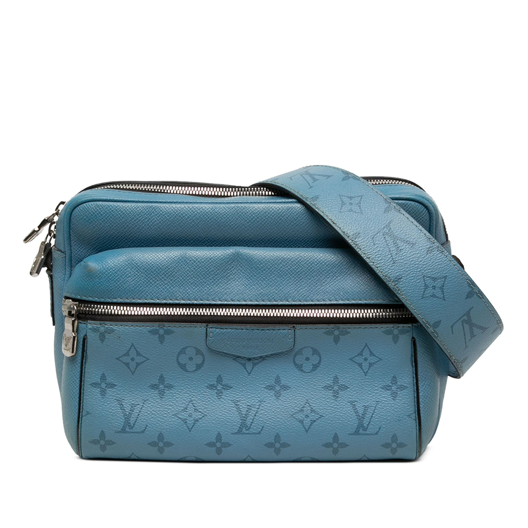 Louis Vuitton Sac bandoulière Taigarama Outdoor Messenger Monogram Bleu – vue principale – GABY PARIS