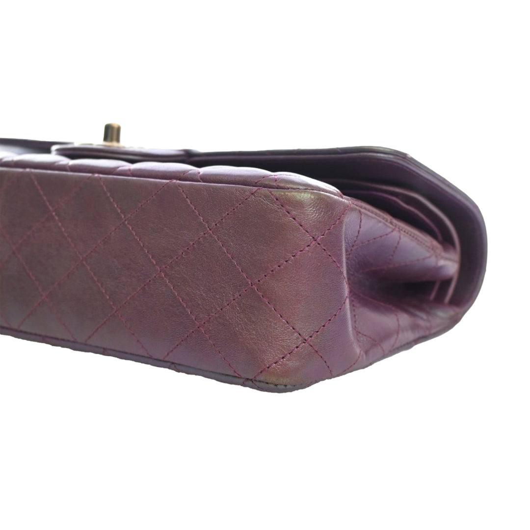 Chanel Medium Classic Iridescent Cuir d’agneau Double rabat